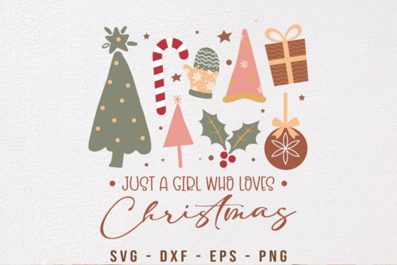 Boho Just a Girl Who Loves Christmas SVG: A Crafts and Graphics Gem