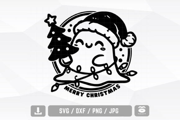 Cute Christmas Ghost Svg: A Charming Holiday Design