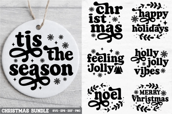 Funny Christmas Ornament Bundle: A Versatile Graphics Asset for Crafts