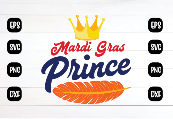 Mardi Gras Prince Svg Design for Graphics and Crafts