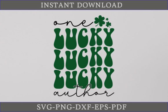 One Lucky Author Retro Shirt SVG: A Crafty Graphics Gem