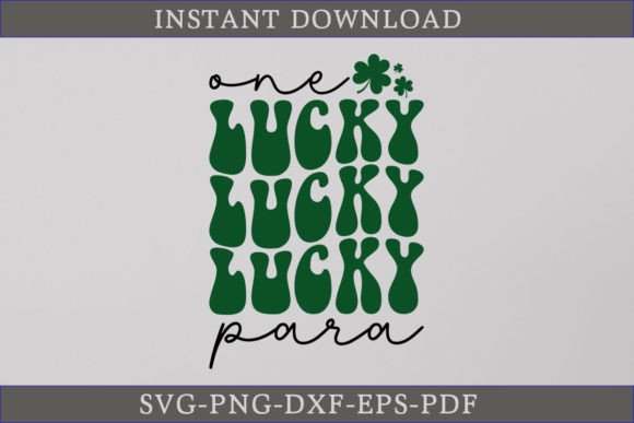 One Lucky Para Retro Gift Shirt SVG: A Crafts Graphics Gem