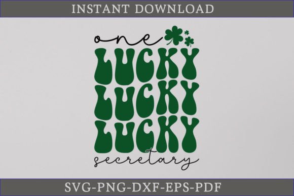 One Lucky Secretary Retro Gift Shirt SVG: A Graphics Gem for Crafts