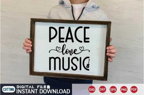 Peace Love Music Svg: A Versatile Graphics Asset for Crafts