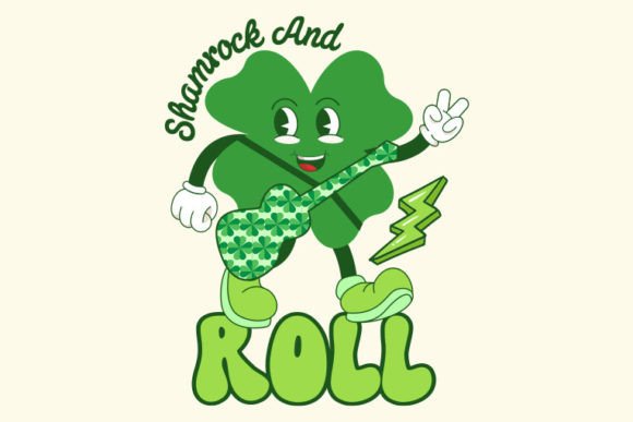 Retro St. Patrick's Day Svg, Shamrock for Crafts and Graphics