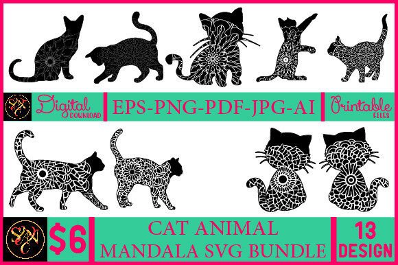 Review: Cat Animal Mandala Svg Bundle for Graphics and Crafts