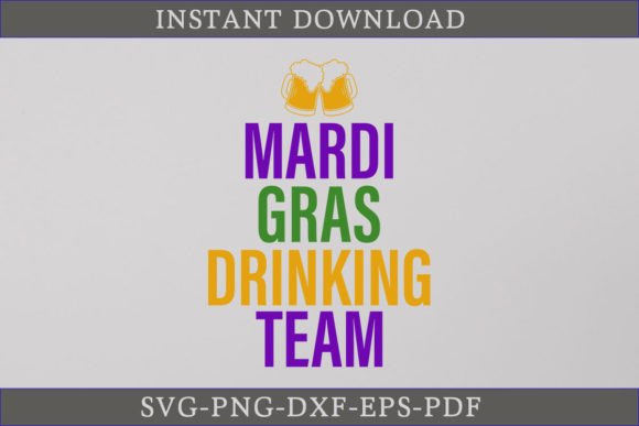 Review: Mardi Gras Drinking Team Shirt SVG for Graphics and Crafts
