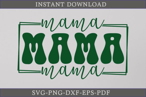 St. Patrick's Day Mama Shirt Retro SVG