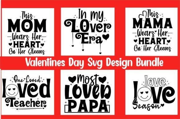 Valentines Day SVG Design Bundle for Crafts & Graphics
