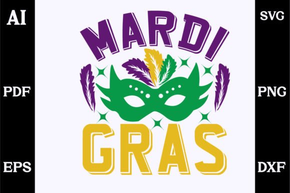 Vibrant Mardi Gras SVG Design for Graphics and Crafts